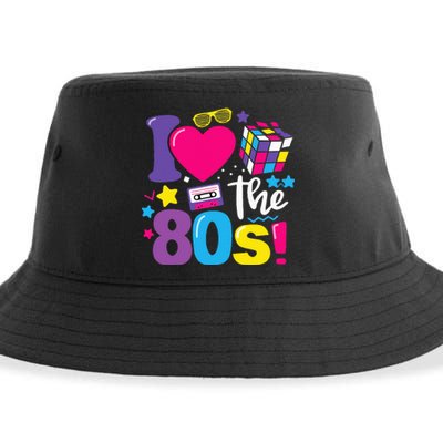 I Love The 80S 80s 90s Costume Party Retro Sustainable Bucket Hat