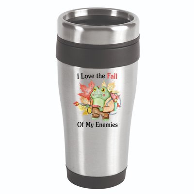 I Love The Fall Of My Enemies 16oz Travel Tumbler