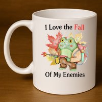 I Love The Fall Of My Enemies 11oz C Handle Ceramic Mug