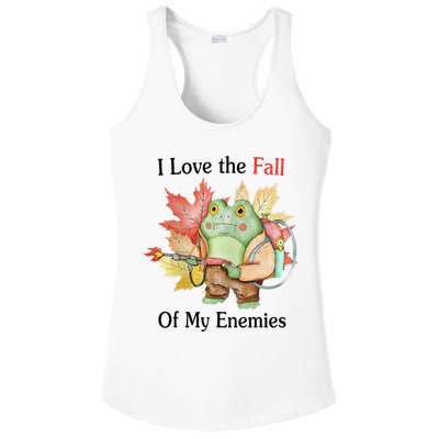 I Love The Fall Of My Enemies Ladies PosiCharge Competitor Racerback Tank