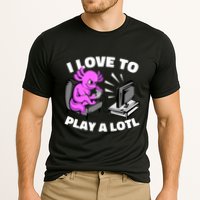I Love To Play A Lotl Axolotl Gamesolotl Funny Gamer Cooling Performance Crew T-Shirt