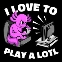 I Love To Play A Lotl Axolotl Gamesolotl Funny Gamer Cooling Performance Crew T-Shirt