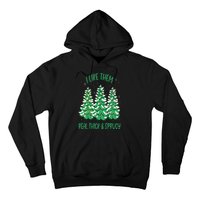 I Like Them Real Thick And Sprucey Funny Christmas Tree Hoodie