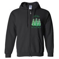 I Like Them Real Thick And Sprucey Funny Christmas Tree Full Zip Hoodie