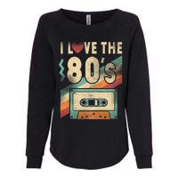 I Love The 80s Vintage Music Party Womens California Wash Sweatshirt