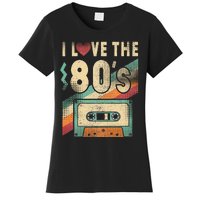 I Love The 80s Vintage Music Party Women's T-Shirt