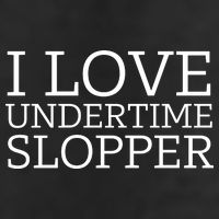 I Love Undertime Slopper Funny Meme 7 Panel Mesh Trucker Snapback Hat