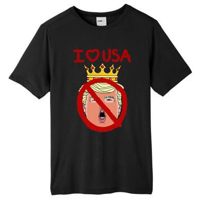 I Love Usa Cancel King Trump! Tall Fusion ChromaSoft Performance T-Shirt