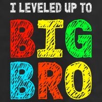 I Leveled Up To Big Bro Funny Gamer Brother Gift 7 Panel Mesh Trucker Snapback Hat