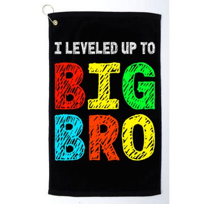 I Leveled Up To Big Bro Funny Gamer Brother Gift Golf Towel