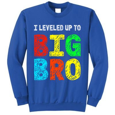 I Leveled Up To Big Bro Funny Gamer Brother Gift Sweatshirt