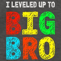 I Leveled Up To Big Bro Funny Gamer Brother Gift Vector Backpack