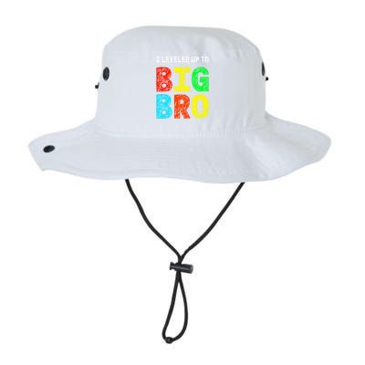 I Leveled Up To Big Bro Funny Gamer Brother Gift Legacy Cool Fit Booney Bucket Hat