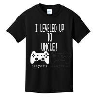 I Leveled Up To Uncle New Uncle Gaming Kids T-Shirt