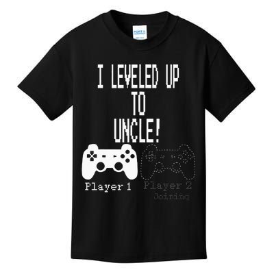 I Leveled Up To Uncle New Uncle Gaming Kids T-Shirt