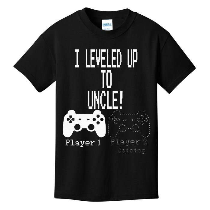 I Leveled Up To Uncle New Uncle Gaming Kids T-Shirt