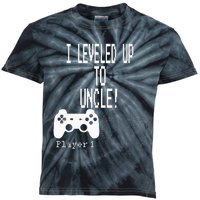 I Leveled Up To Uncle New Uncle Gaming Kids Tie-Dye T-Shirt