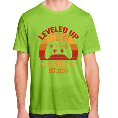 I Leveled Up To Uncle Est 2024 Video Gamer Pregnancy Adult ChromaSoft Performance T-Shirt