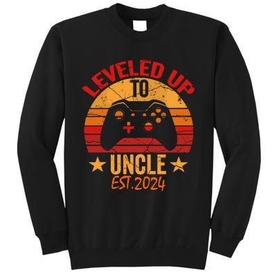 I Leveled Up To Uncle Est 2024 Video Gamer Pregnancy Sweatshirt