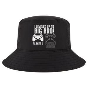 I Leveled Up To Big Bro! New Older Brother Gamer Player 2 Gift Cool Comfort Performance Bucket Hat