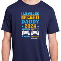 I Leveled Up To Daddy Est 2024 Soon To Be Dad Birthday Gamer Adult ChromaSoft Performance T-Shirt