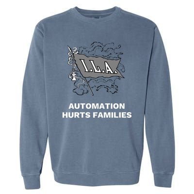 Ila Longshoremen Union Strike Port Workers Union Garment-Dyed Sweatshirt