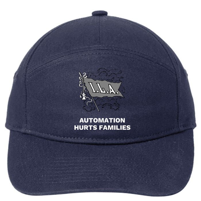 Ila Longshoremen Union Strike Port Workers Union 7-Panel Snapback Hat