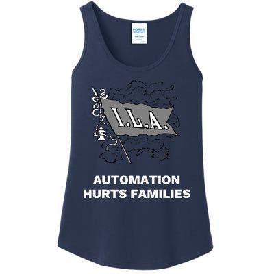 Ila Longshoremen Union Strike Port Workers Union Ladies Essential Tank