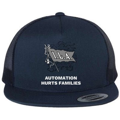 Ila Longshoremen Union Strike Port Workers Union Flat Bill Trucker Hat