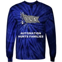 Ila Longshoremen Union Strike Port Workers Union Tie-Dye Long Sleeve Shirt