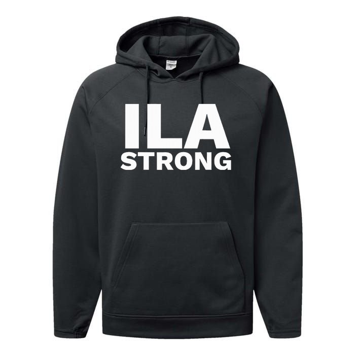 Ila Longshoremen Union Strike Port Workers Union Performance Fleece Hoodie