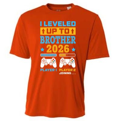 I Leveled Up To Brother 2026 Funny Big Brother Gamer Gift Cooling Performance Crew T-Shirt