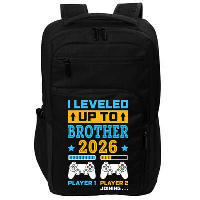 I Leveled Up To Brother 2026 Funny Big Brother Gamer Gift Impact Tech Backpack