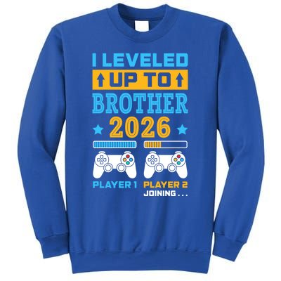 I Leveled Up To Brother 2026 Funny Big Brother Gamer Gift Sweatshirt