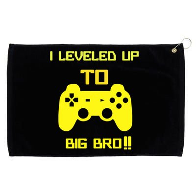 I Leveled Up To Big Bro! Gamer New Brother Gift Grommeted Golf Towel