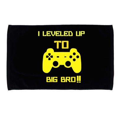 I Leveled Up To Big Bro! Gamer New Brother Gift Microfiber Hand Towel