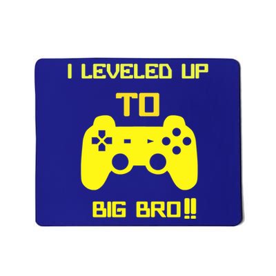 I Leveled Up To Big Bro! Gamer New Brother Gift Mousepad