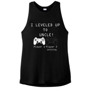 I Level Up To Uncle Layer 1 Player 2 Joining Gift For Gamer Ladies PosiCharge Tri-Blend Wicking Tank