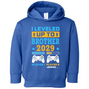 I Leveled Up To Brother 2029 Funny Big Brother Gamer Gift Toddler Hoodie