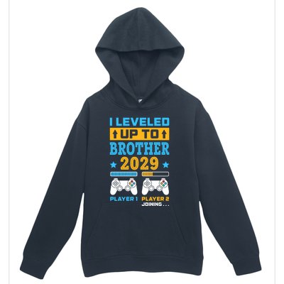 I Leveled Up To Brother 2029 Funny Big Brother Gamer Gift Urban Pullover Hoodie