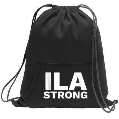 Ila Longshoremen Union Strike Port Workers Union Sweatshirt Cinch Pack Bag