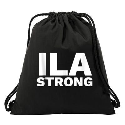 Ila Longshoremen Union Strike Port Workers Union Drawstring Bag