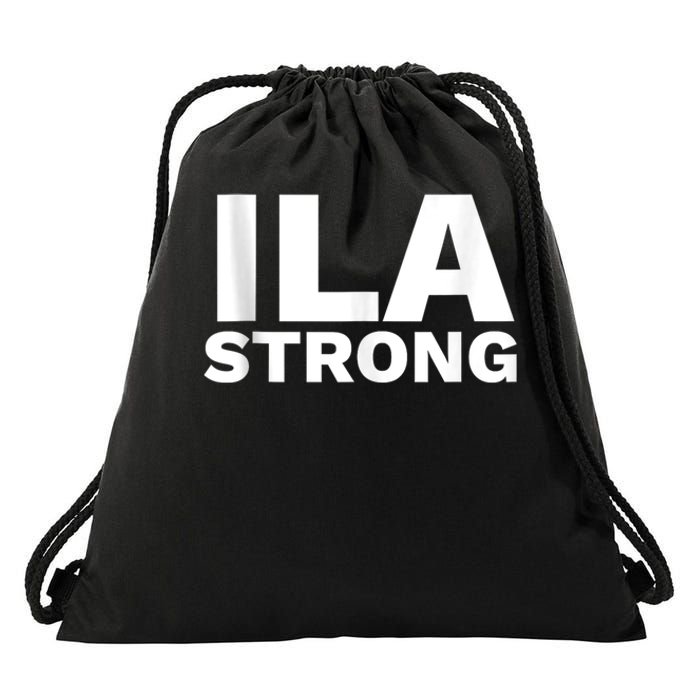 Ila Longshoremen Union Strike Port Workers Union Drawstring Bag