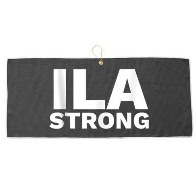 Ila Longshoremen Union Strike Port Workers Union Large Microfiber Waffle Golf Towel