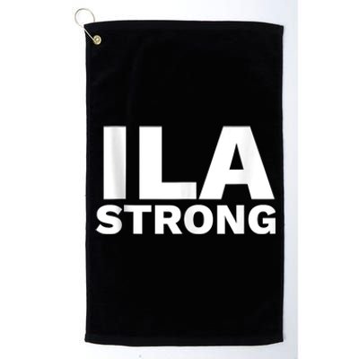 Ila Longshoremen Union Strike Port Workers Union Platinum Collection Golf Towel