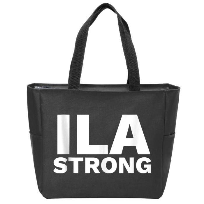 Ila Longshoremen Union Strike Port Workers Union Zip Tote Bag