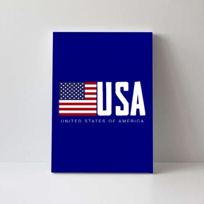 I Love Usa Enjoy Cool Usa United States Of America Flag Cool Gift Canvas