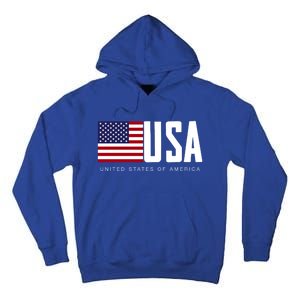 I Love Usa Enjoy Cool Usa United States Of America Flag Cool Gift Tall Hoodie