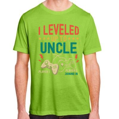 I Leveled Up To Uncle New Uncle Gamer Promoted To Uncle Gift Adult ChromaSoft Performance T-Shirt