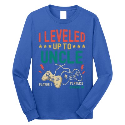 I Leveled Up To Uncle New Uncle Gamer Promoted To Uncle Gift Long Sleeve Shirt